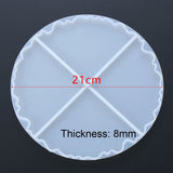 Round Coaster Resin Casting Molds Silicone Epoxy DIY Jewelry Pendant Making