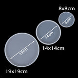 Round Coaster Resin Casting Molds Silicone Epoxy DIY Jewelry Pendant Making