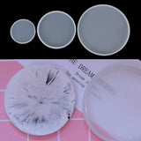 Round Coaster Resin Casting Molds Silicone Epoxy DIY Jewelry Pendant Making