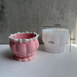 Concrete Flower Pot Silicone Mold DIY Candle Jar