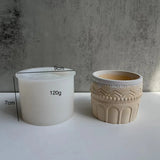Concrete Flower Pot Silicone Mold DIY Candle Jar