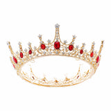 Round Crown Gemstone Women's Hair Accessories Bridal Hair Bride