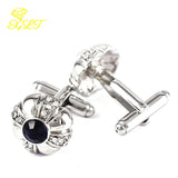 Crystal Cufflinks Rhinestone French Buttons Jewelry