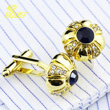 Crystal Cufflinks Rhinestone French Buttons Jewelry