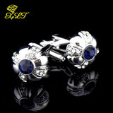 Crystal Cufflinks Rhinestone French Buttons Jewelry