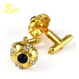Crystal Cufflinks Rhinestone French Buttons Jewelry