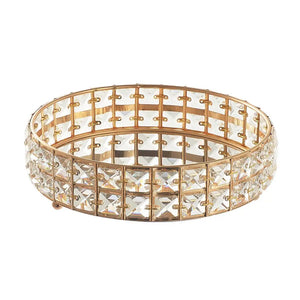 Round Crystal Jewelry Tray Holder for Earrings Necklace Bracelet Ring