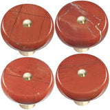 Green Aventurine Crystal Drawer Pulls Knobs Reiki Brass Handle
