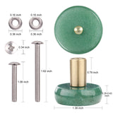 Green Aventurine Crystal Drawer Pulls Knobs Reiki Brass Handle