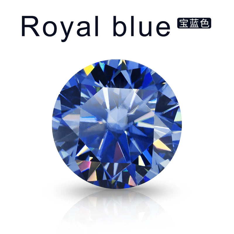 Round Cut 0.1-6ct Natural Moissanite Loose Gems Pass Diamond Test