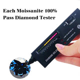 Round Cut 0.1-6ct Natural Moissanite Loose Gems Pass Diamond Test