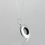 Round Dangle Necklace & Pendant Silver European Style Chorker Chain