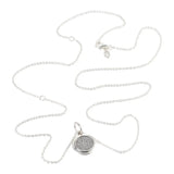 Round Dangle Necklace & Pendant Silver European Style Chorker Chain