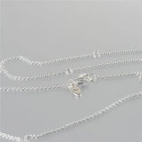 Round Dangle Necklace & Pendant Silver European Style Chorker Chain