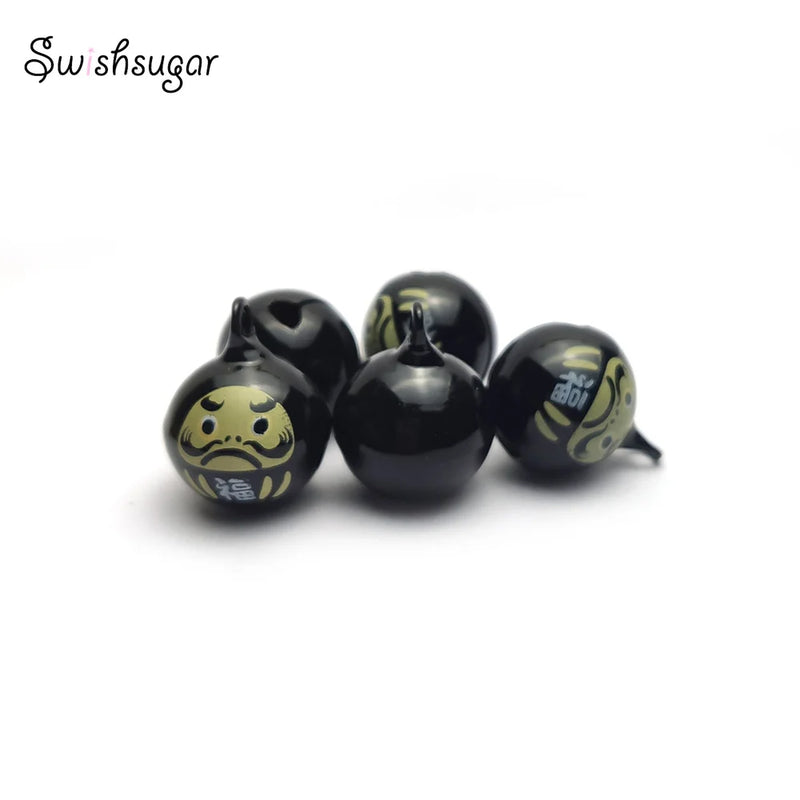 Daruma Lucky Bell Charm for DIY Craft, Gift Favors