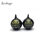 Daruma Lucky Bell Charm for DIY Craft, Gift Favors