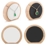 Wooden Leather Necklace Pendant Jewelry Stand