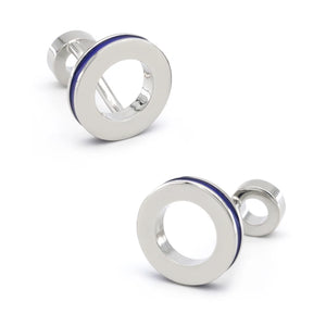 Double Side Circle Cufflinks Copper Material Cuff Links Wholesale