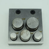 Metal Disc Cutter Set 5 Sizes - Circular Metal Discs Cutting Tool