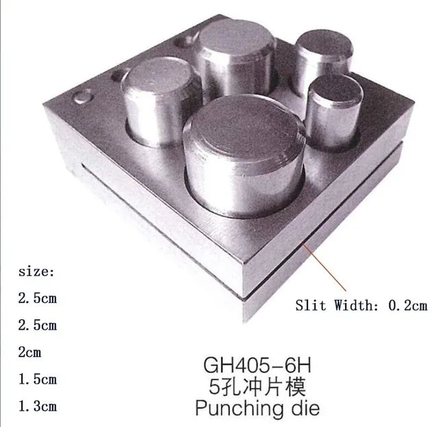 Metal Disc Cutter Set 5 Sizes - Circular Metal Discs Cutting Tool