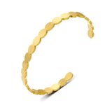 Stainless Steel Open Bracelet for Women - Non-Fading Hand Jewelry