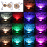 LED Display Base 12 Colors RGB Resin Stand Light with Remote Control