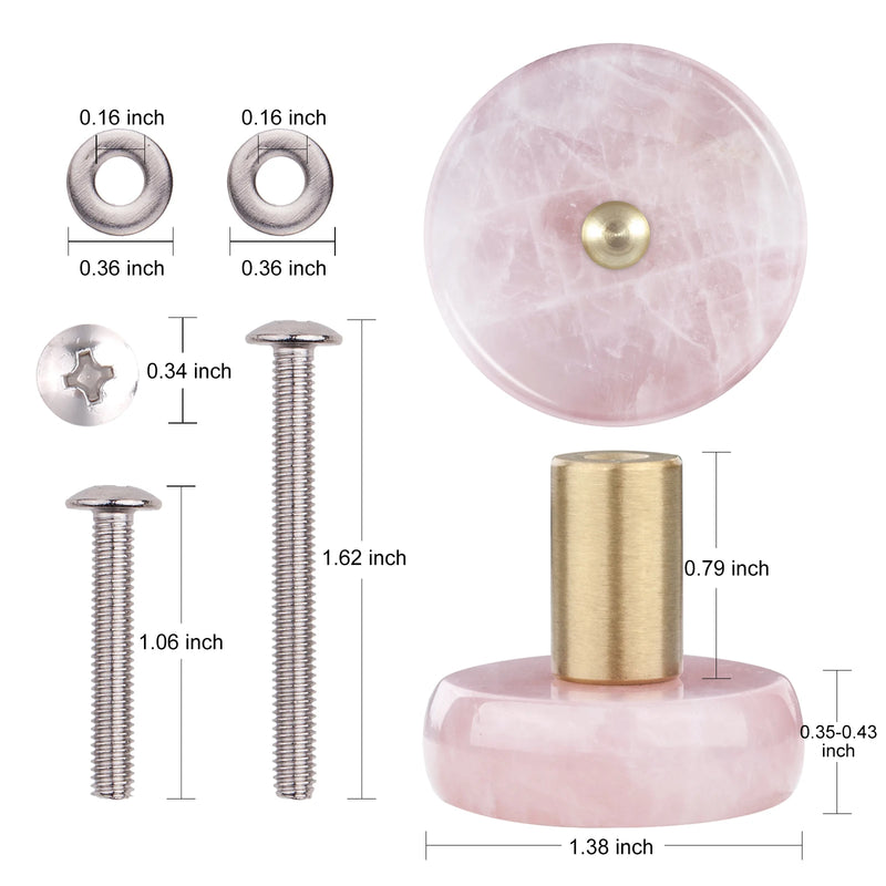 Natural Crystal Stone Drawer Cabinet Knobs