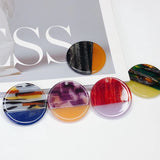 Resin Plastic Acetic Acid Eardrop Charms 4pcs
