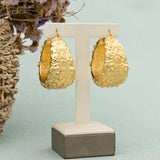 African Dubai Dangler Earrings Copper Large Double Studs