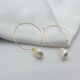 Baroque Pearls Large Earrings for Women