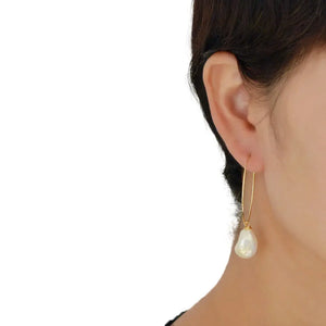 Baroque Pearls Large Earrings for Women