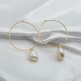 Baroque Pearls Large Earrings for Women
