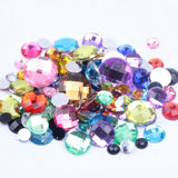 6-25mm Acrylic Flatback Craft Art DIY Gems Rhinestone