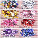 6-25mm Acrylic Flatback Craft Art DIY Gems Rhinestone