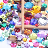 6-25mm Acrylic Flatback Craft Art DIY Gems Rhinestone