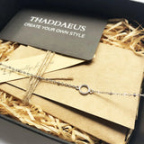 925 Silver Round Eyelets Charm Bracelet Adjustable Jewelry Women Gift