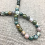 Round Faceted Aquatic Agates Loose Beads For Jewelry Making 5Strands/lot
