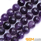 Faceted Dream Lace Amethyst Beads 15 inch Strand 8mm 10mm 12mm