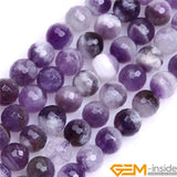 Faceted Dream Lace Amethyst Beads 15 inch Strand 8mm 10mm 12mm