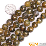 Yellow Crackle Agate Beads Natural Stone DIY Bracelet Necklace Making