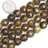 Yellow Crackle Agate Beads Natural Stone DIY Bracelet Necklace Making