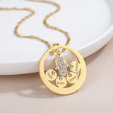 Hamsa Hand Name Necklace with Evil Eye Charm