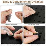 Felt Jewelry Storage Hanging Bag Wall-Mounted Display Rack
