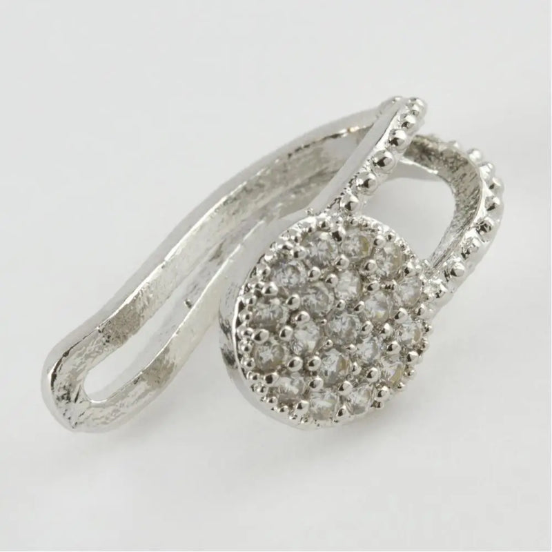 Round Zircon Cartilage Earrings