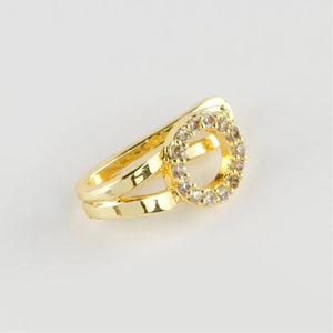 Zircon Cartilage Earrings, Round Design