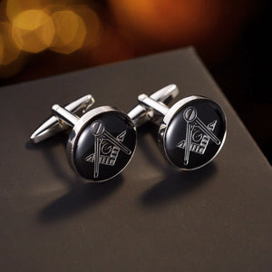 Masonic Letter Cufflinks Men's Shirt Jewelry - Great Gift for Him