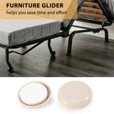Round Furniture Sliders Reusable Glider Moving Pad for Heavy Furniture