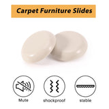 Round Furniture Sliders Reusable Glider Moving Pad for Heavy Furniture