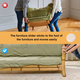Round Furniture Sliders Reusable Glider Moving Pad for Heavy Furniture