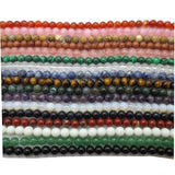 Gemstone Beaded Bracelets with Hematite Disc Beads